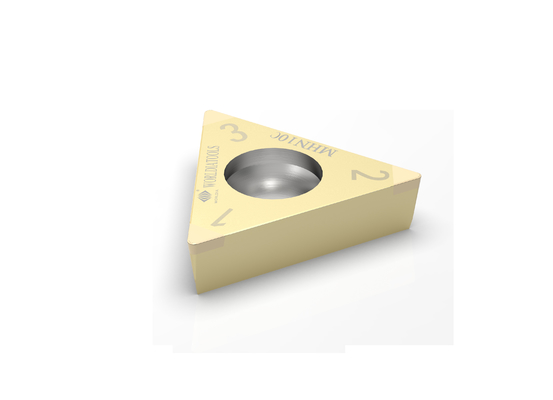 High Precision TCGW090202 CBN Cutting Inserts 3 Tips PCBN Turning Tools