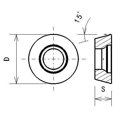 Custom RDMW 0702MO Carbide Inserts For Aluminum Alloy